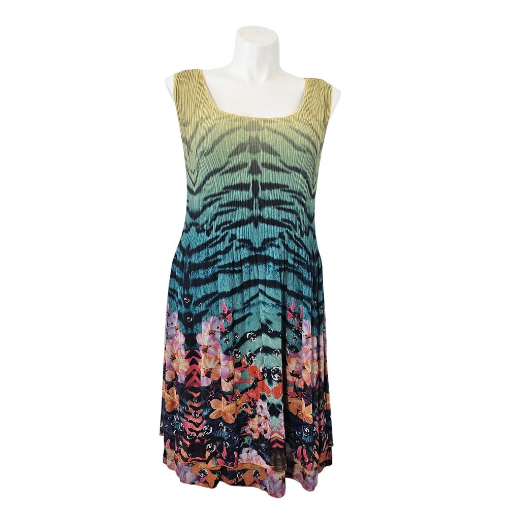 Caeliann Accordion Pleated dress sleeveless sz L